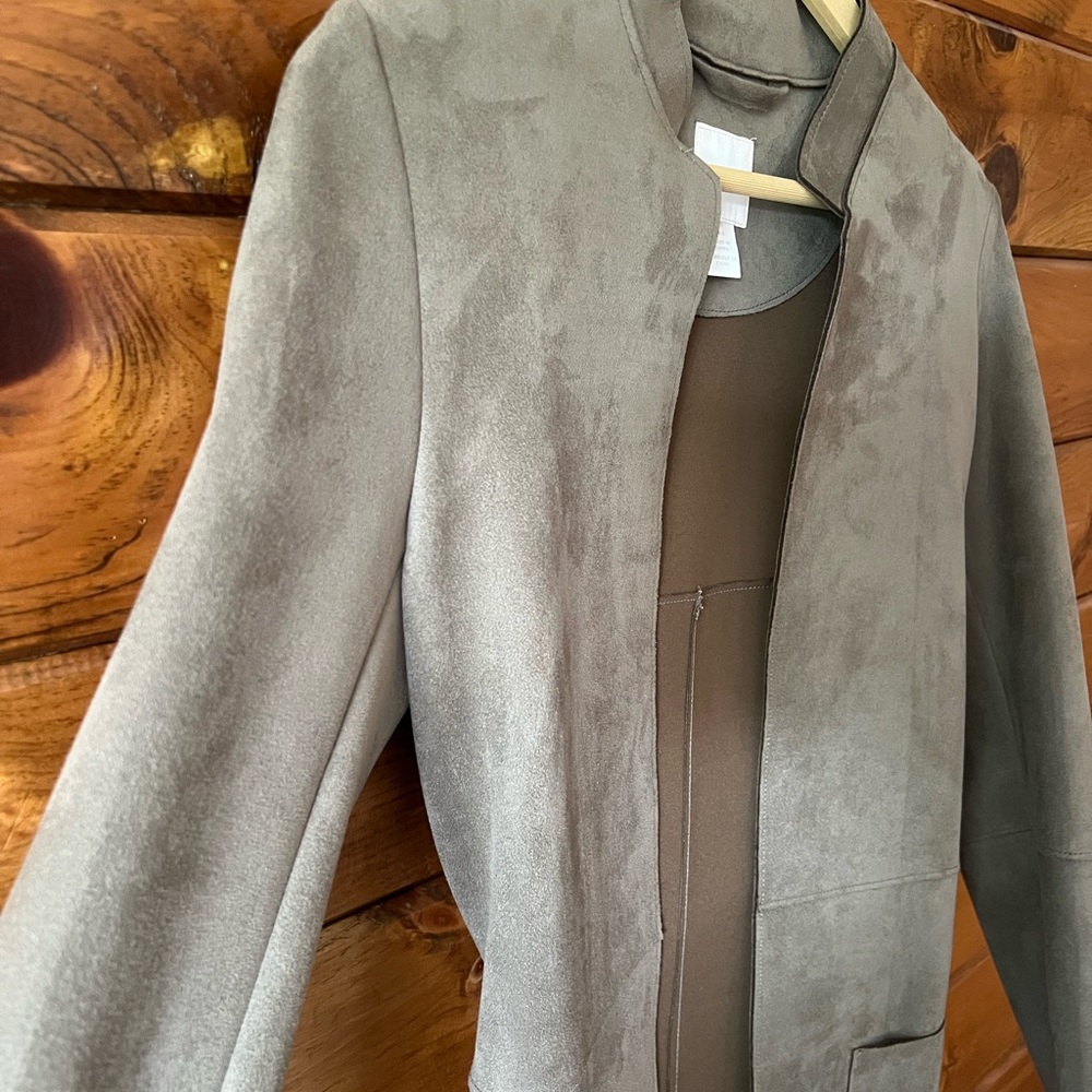 H&M Taupe Open-Front Jacket